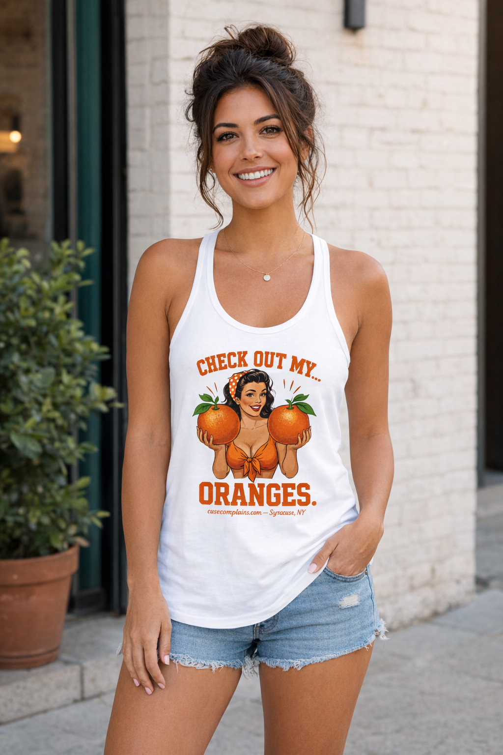 Check Out My… Oranges. | Racerback Tank | Various Colors