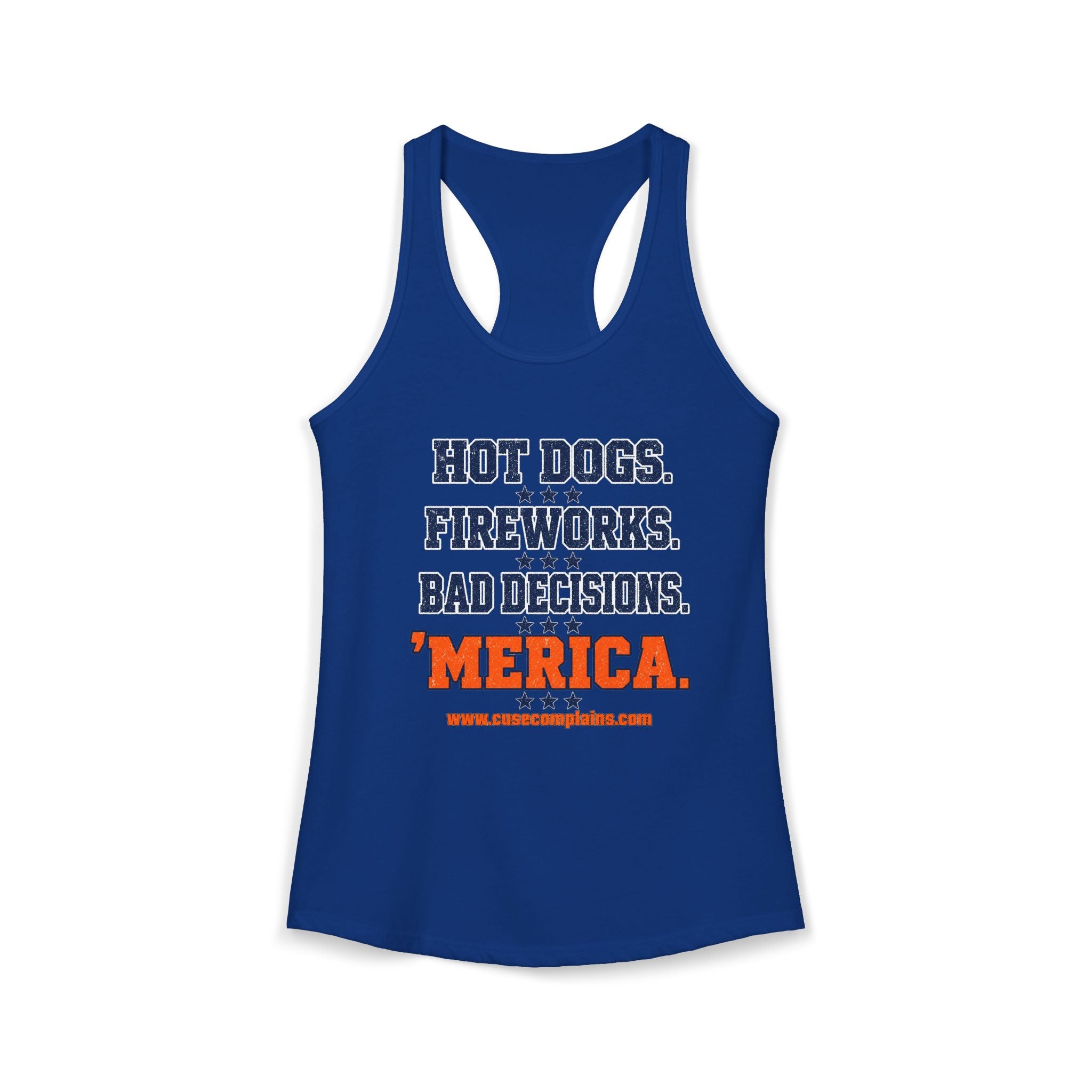 Fourth of July Women's Racerbank Tank | Various Colors