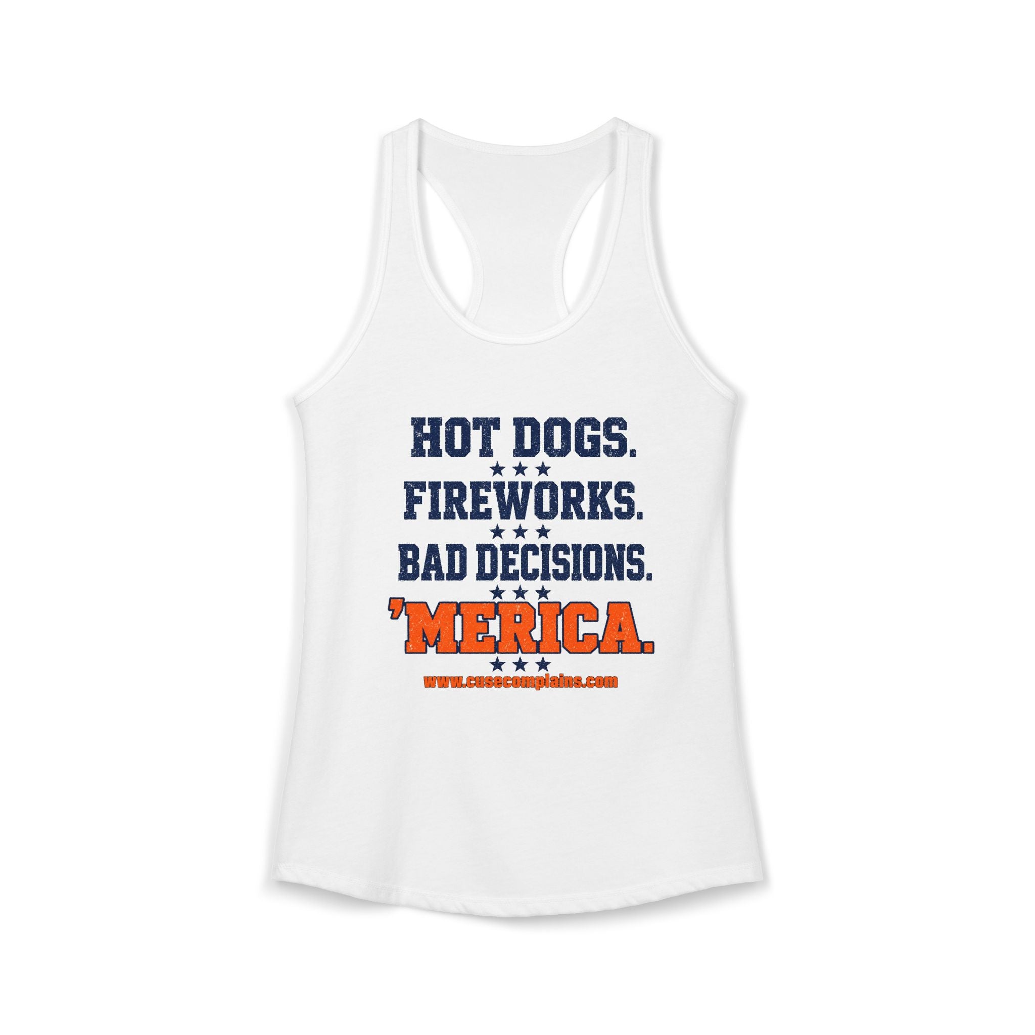 Fourth of July Women's Racerbank Tank | Various Colors